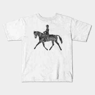 Equestrian black and white Kids T-Shirt